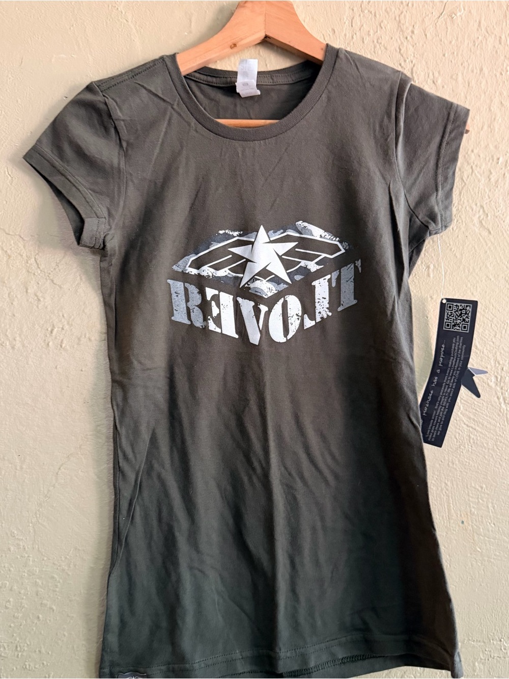 Olive Green Short Sleeve Graphic Tee - REVOLT